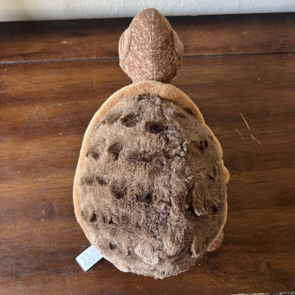 The Petting Zoo Brown Turtle Tortoise 8" Soft Shell Stuffed Plush - Picture 5 of 10